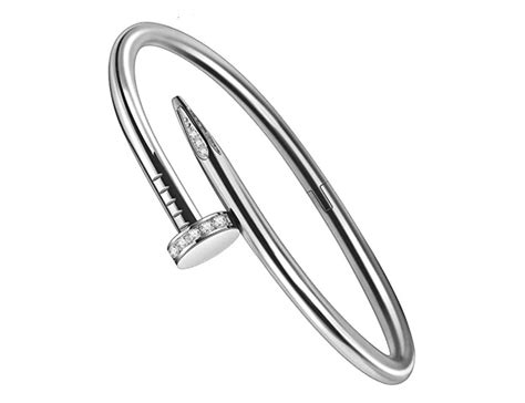 cartier nail bracelet mens silver|cartier juste diamond bracelet.